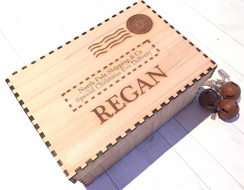 Personalised Wooden Christmas Eve Box