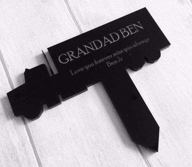 'Lorry' Personalised Memorial Plaque