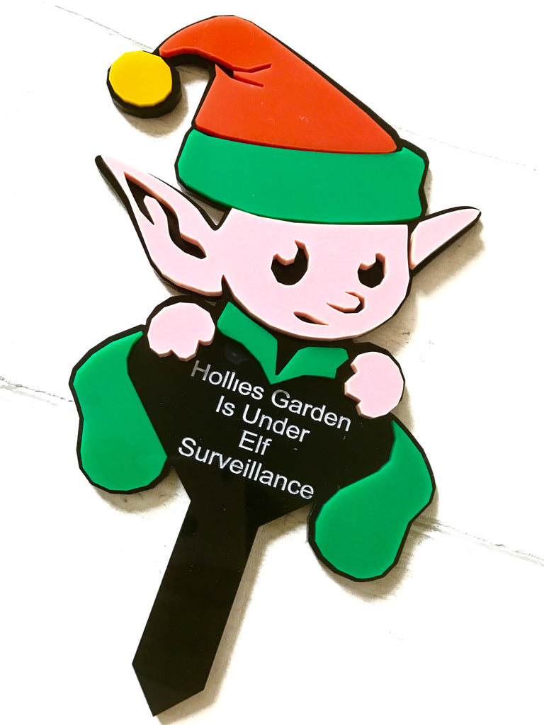 Personalised elf grave Christmas memorial