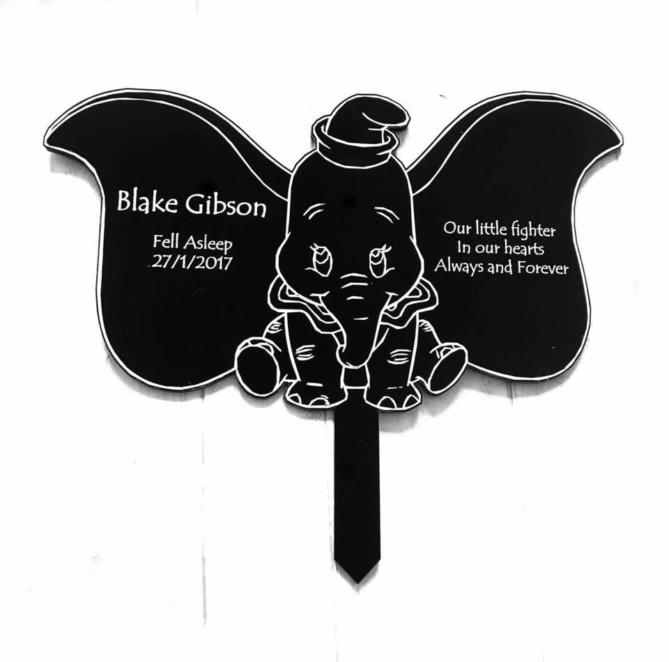 Elephant personalised memorial