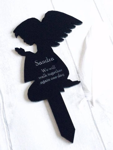 'Praying Angel' standard Memorial Plaque