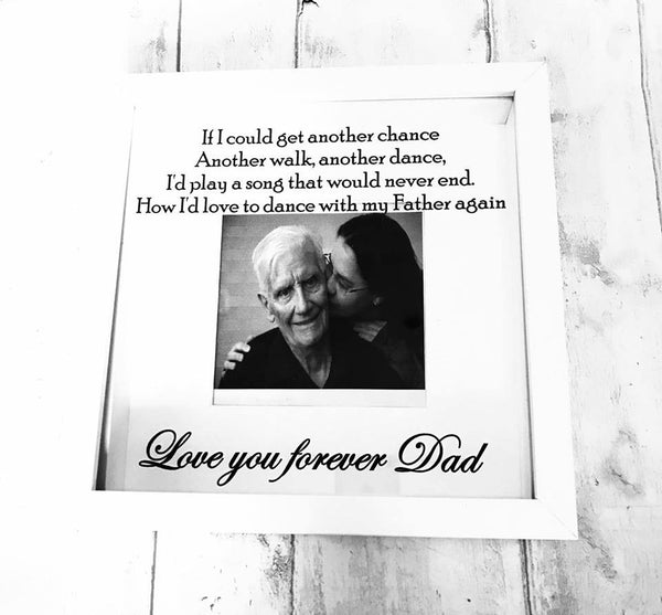 Box Dad Photo frame with quote