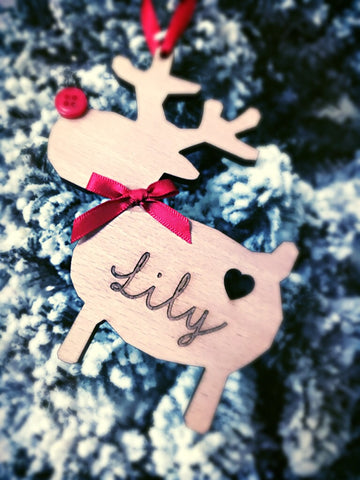 Reindeer tree decoration