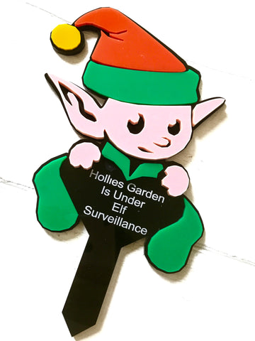 Personalised elf grave Christmas memorial