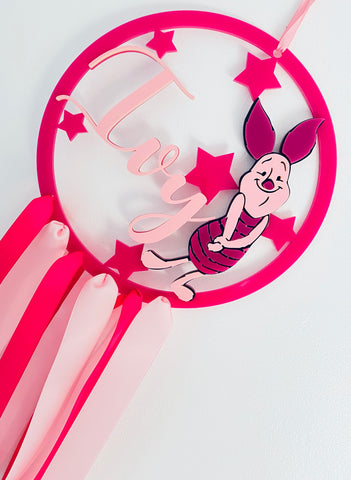 Piglet personalised dream catcher
