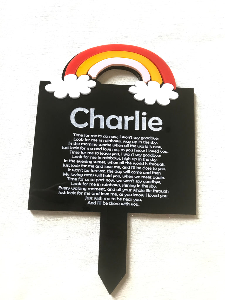 Rainbow plaque