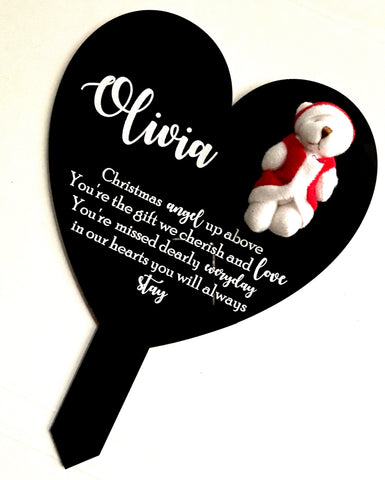Christmas teddy memorial