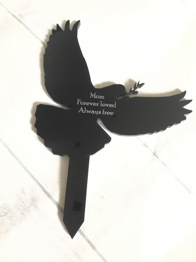 Personalised 'flying dove' Memorial