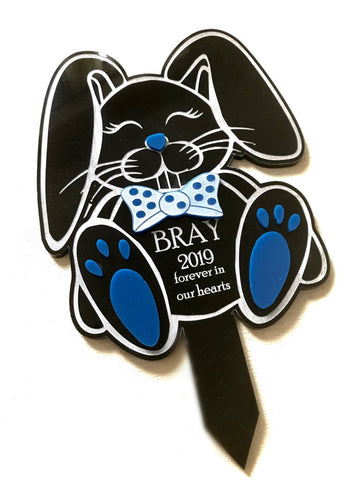 Rabbit personalised memorial
